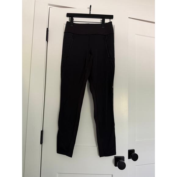$108 New Athleta Peak Hybrid Fleece Tight - Black - Small - Picture 4 of 10